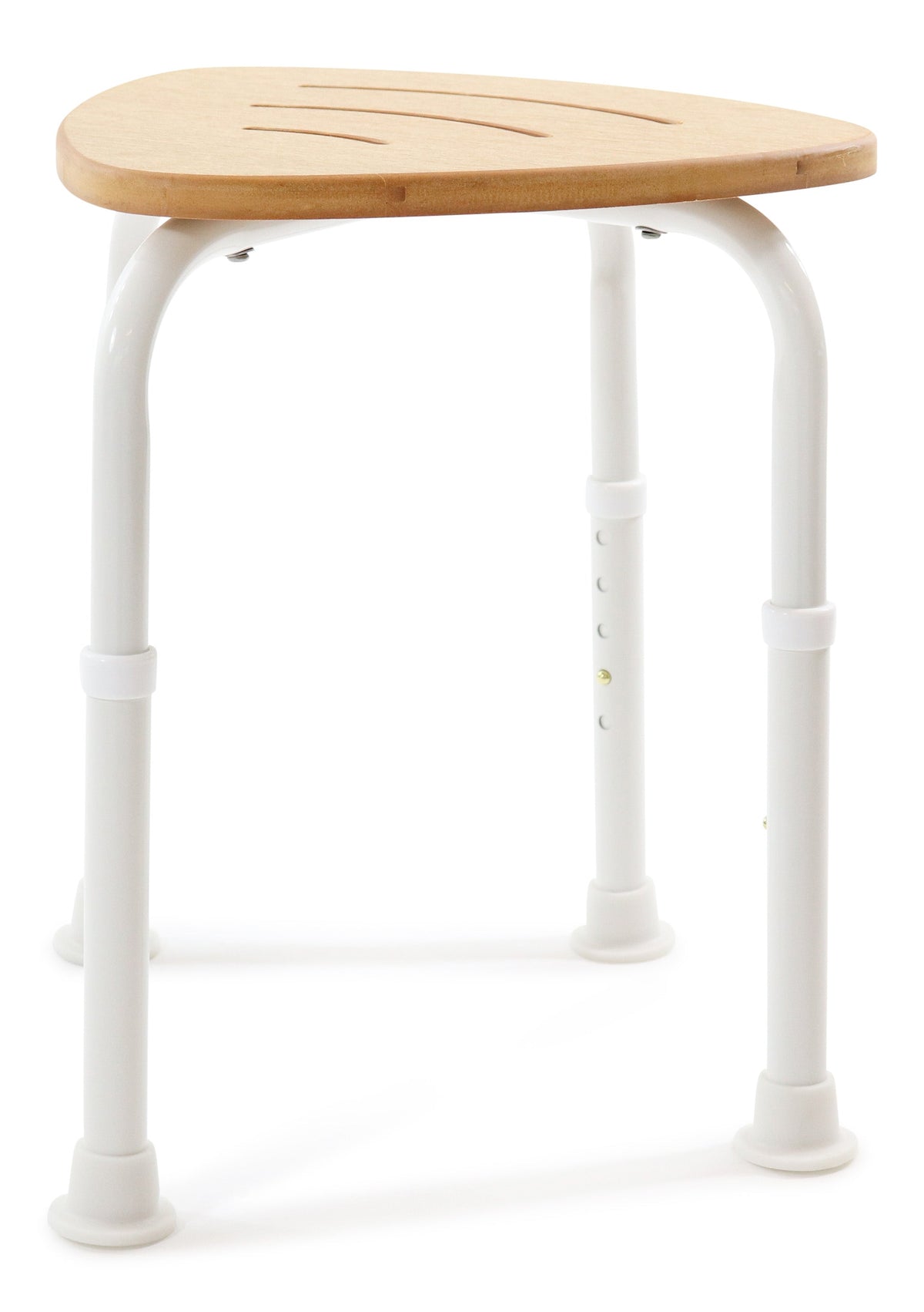 Badehocker mit Sitz in Holzoptik