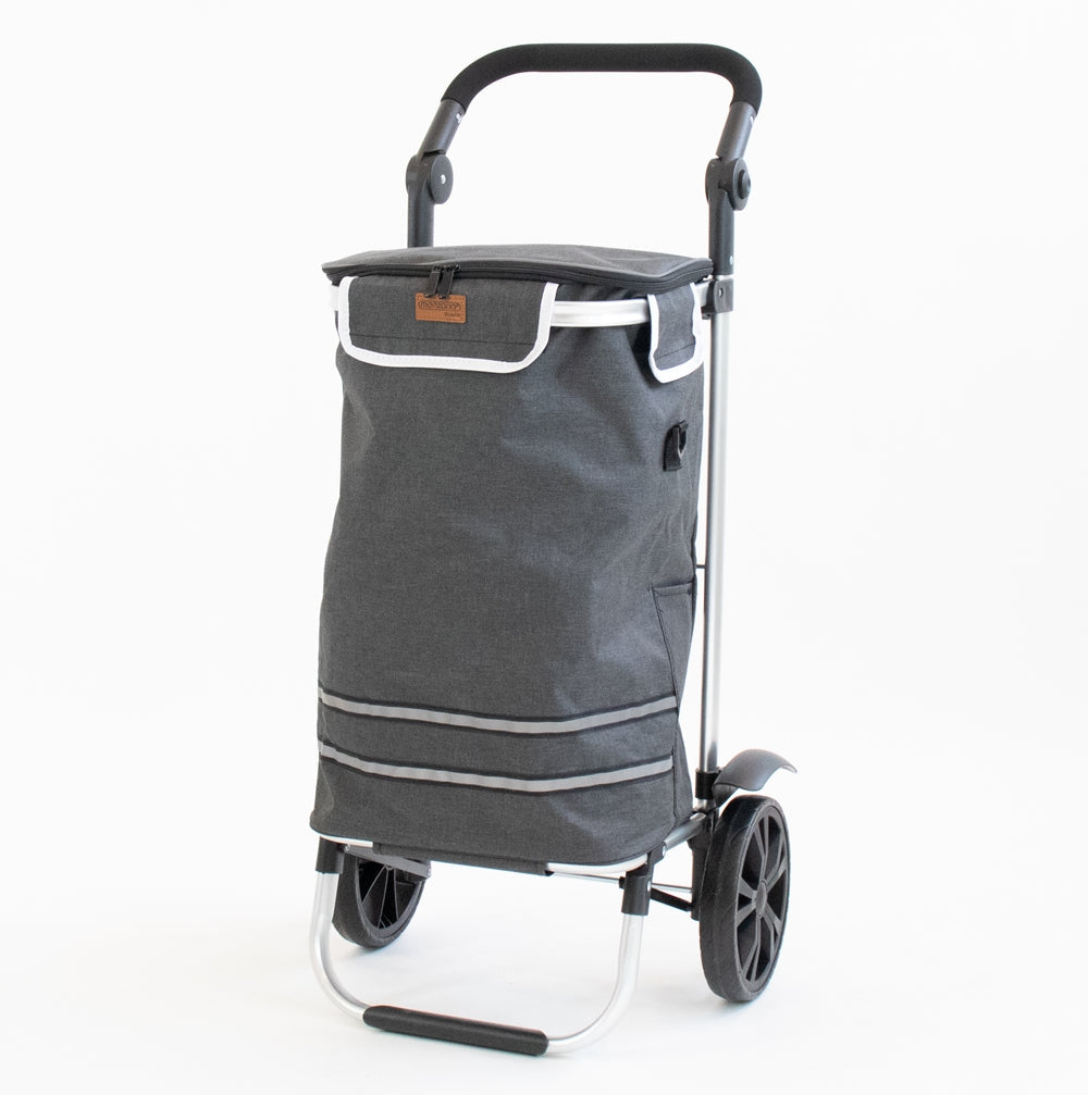 Luxuriöser Einkaufstrolley mit Kühlfach und großen Rädern