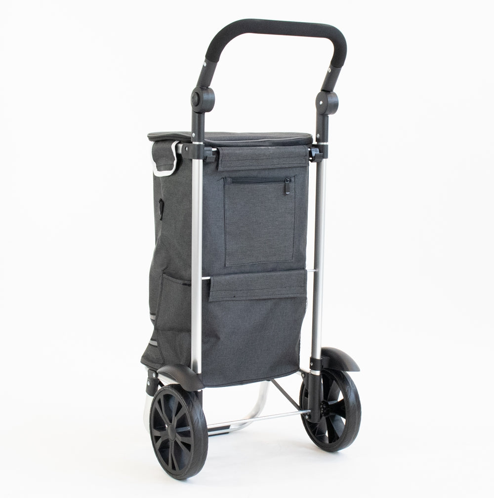 Luxuriöser Einkaufstrolley mit Kühlfach und großen Rädern