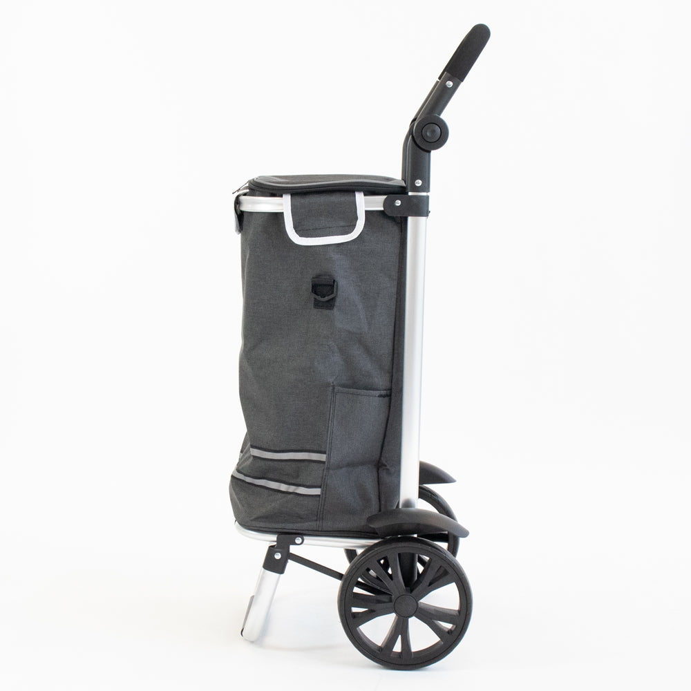 Luxuriöser Einkaufstrolley mit Kühlfach und großen Rädern