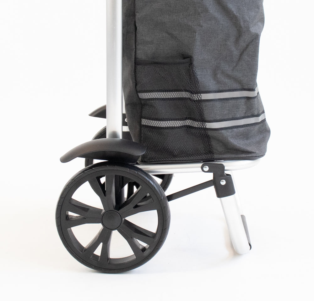 Luxuriöser Einkaufstrolley mit Kühlfach und großen Rädern