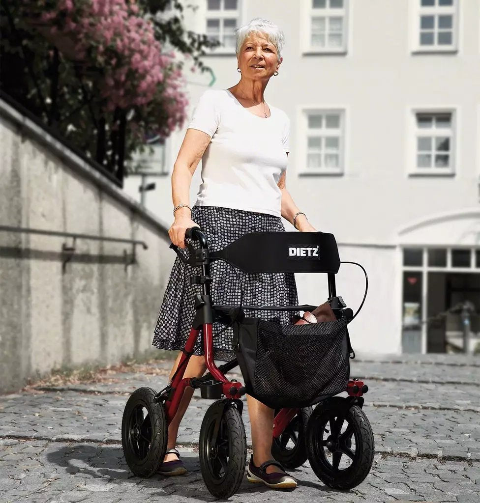 Dietz Taima XC Rollator mit luftgefüllten Rädern