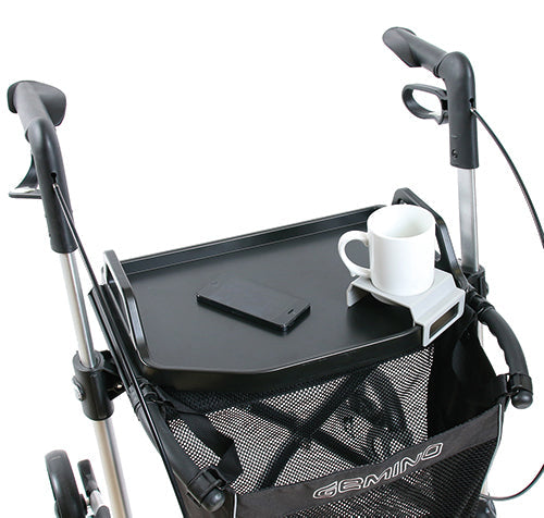 Tablett mit Becherhalter für Gemino-Rollator