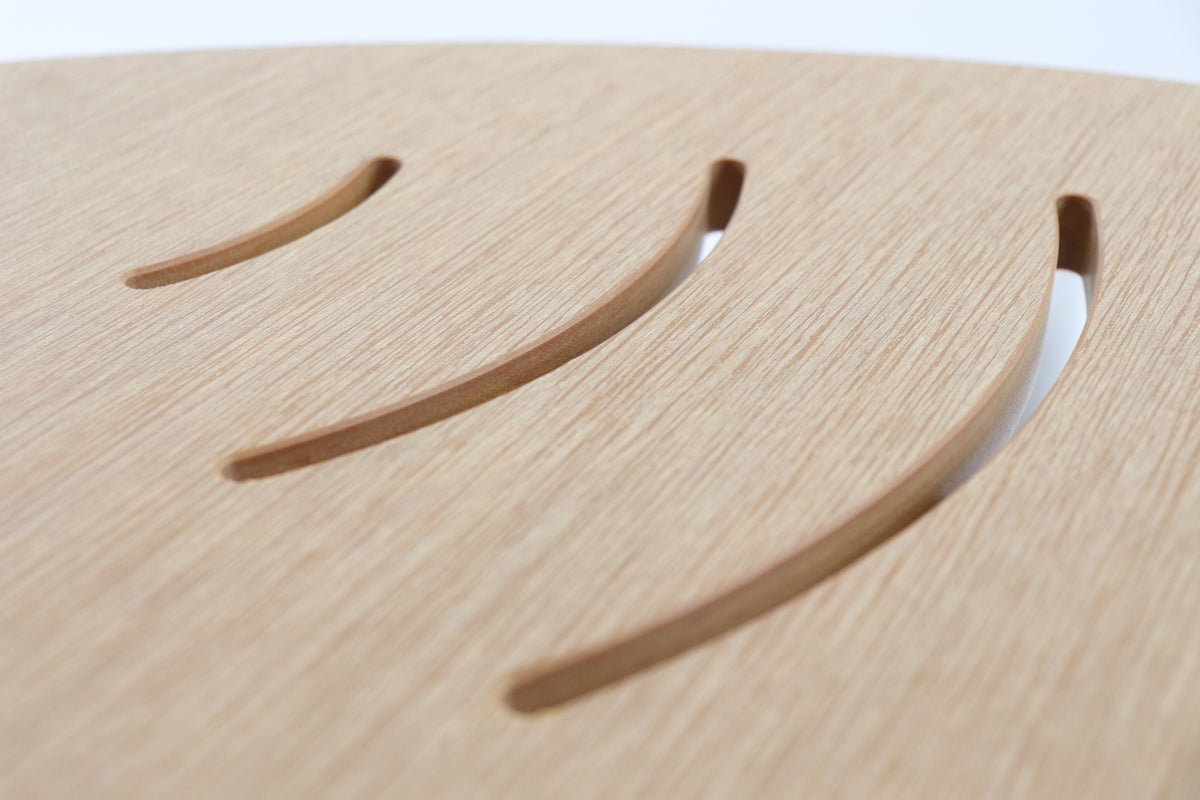 Badehocker mit Sitz in Holzoptik