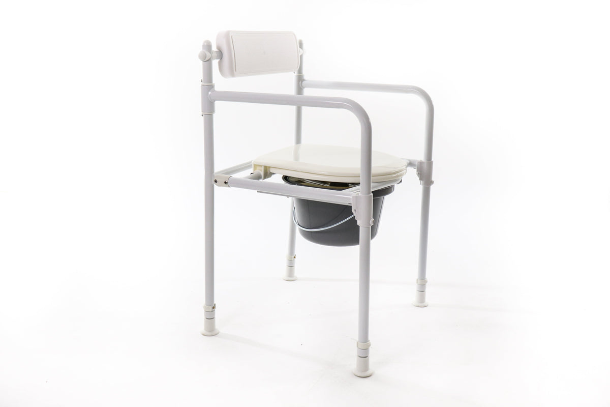Faltbarer Toilettenstuhl mit Bettpfanne