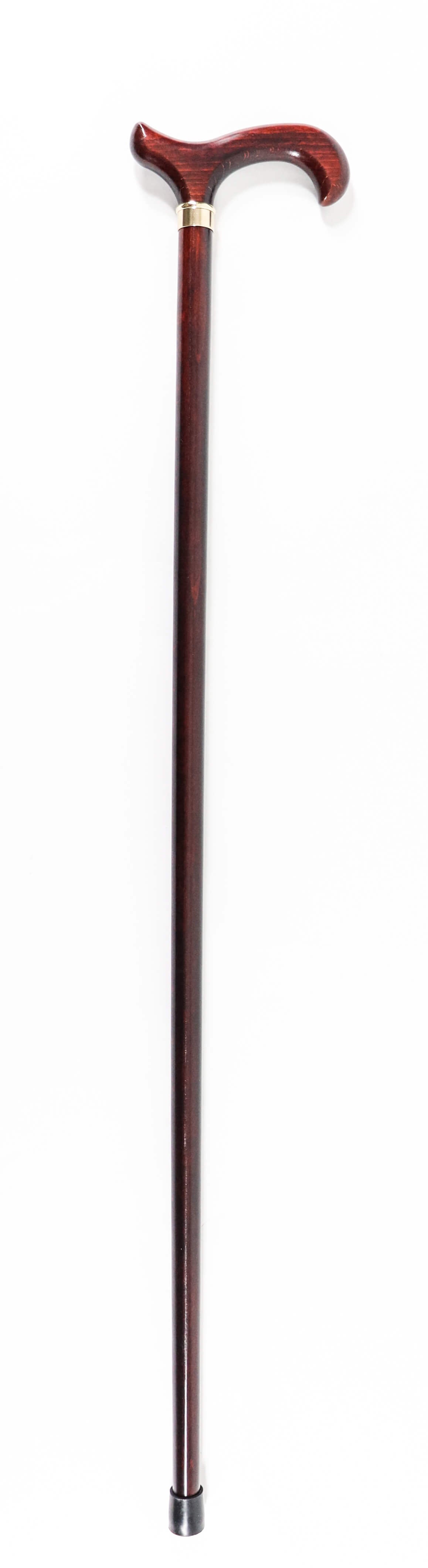 Schöner Gehstock aus Holz mit Derbygriff (Mahagoni)