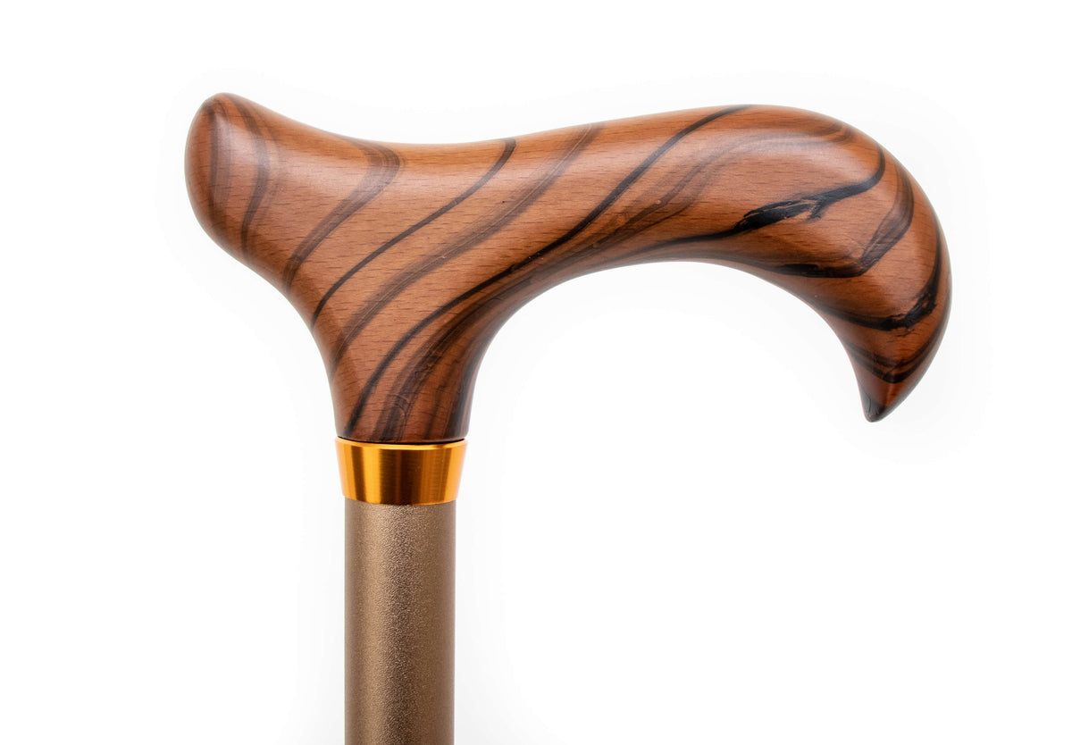 Klassischer faltbarer Gehstock - Bronze