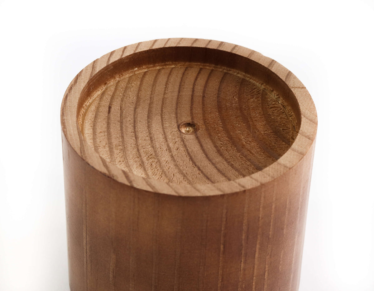 Runder Erhöhungsblock aus Holz, 9 cm.