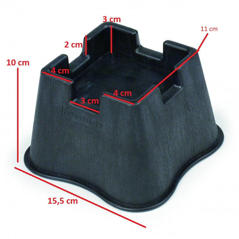 Betterhöhungen 7 cm | Set mit 4 Stück