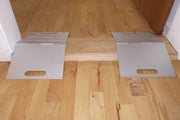 Türschwellenrampe aus Aluminium, 2-teilig und zusammenklappbar
