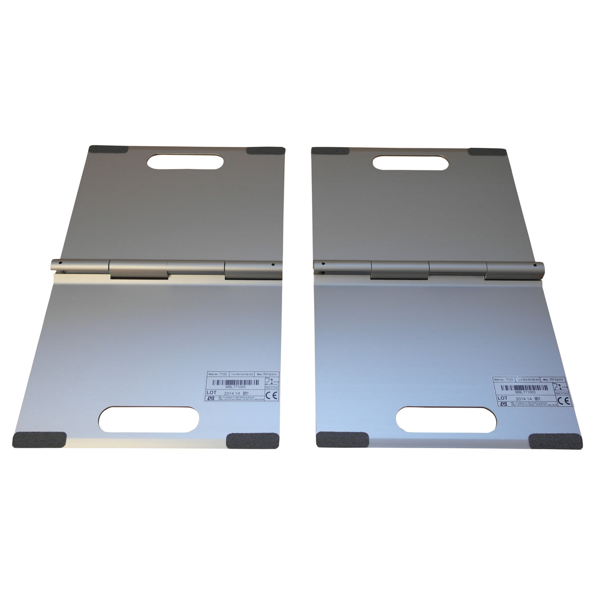 Türschwellenrampe aus Aluminium, 2-teilig und zusammenklappbar
