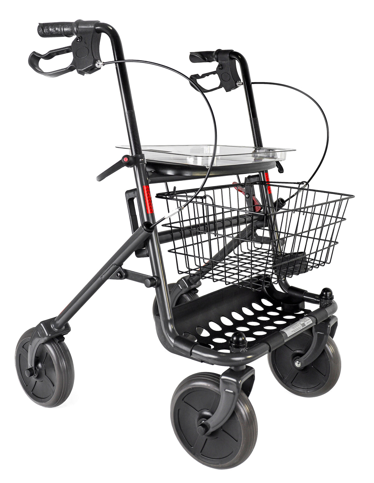 Preiswerter Rollator mit Korb und Ablage