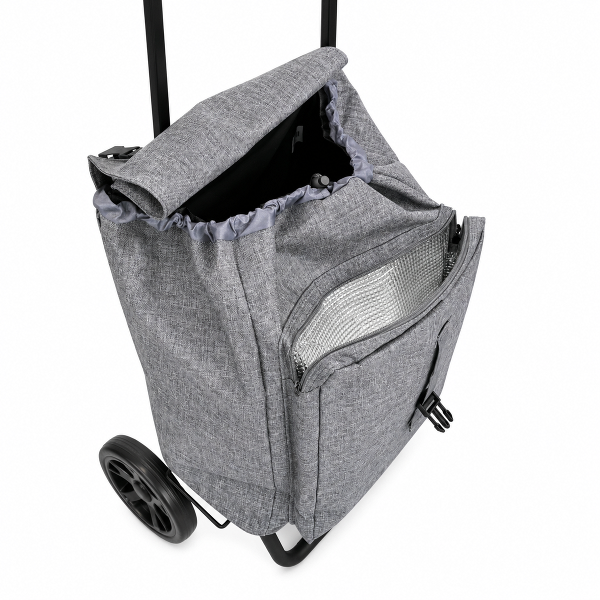 SHOP2GO Einkaufstrolley mit großen Rädern und Thermofach