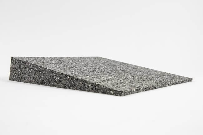 Keilkissen, 37 x 37 x 6 cm, mit grauem Baumwollbezug