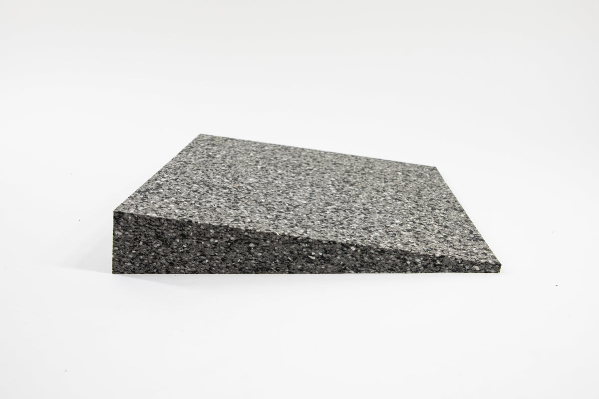 Keilkissen, 45 x 45 x 6 cm, mit grauem Baumwollbezug