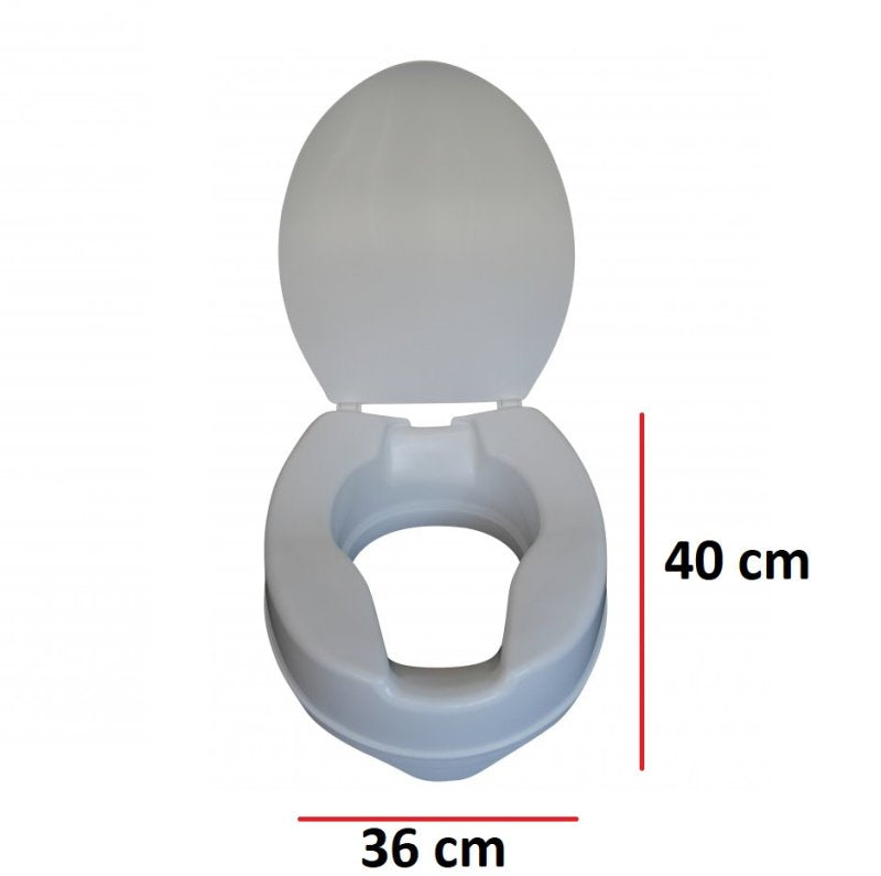 Toilettensitzerhöhungen mit Deckel, 3 verschiedene Höhen
