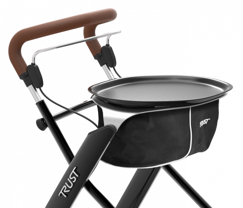 TrustCare Let's Dream Indoor-Rollator mit Tablett und Stoffkorb
