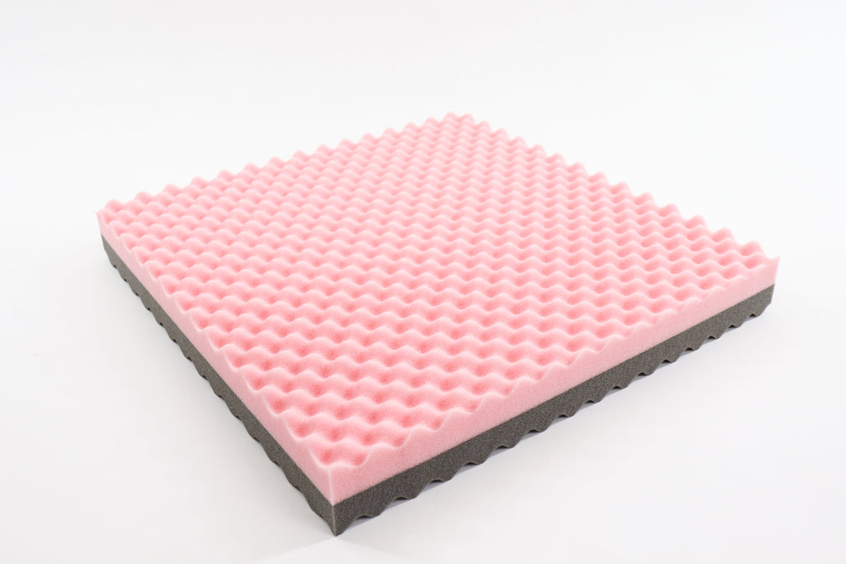 Druckentlastendes Sitzkissen mit Soft-Cell-Bezug, 45 x 45 x 6 cm