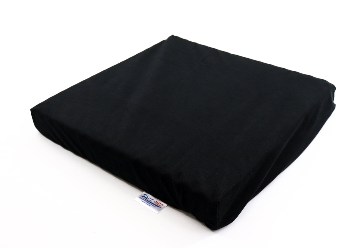 Druckentlastendes Sitzkissen mit Soft-Cell-Bezug, 45 x 45 x 6 cm